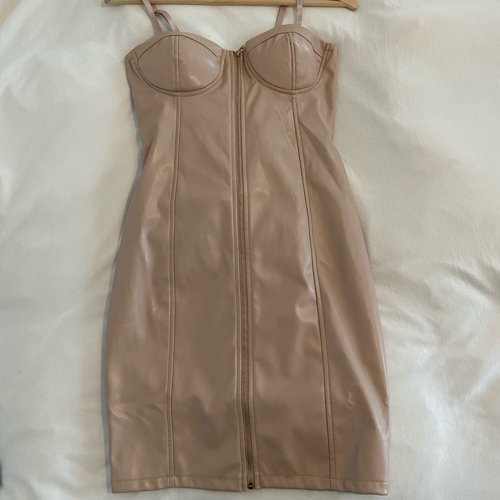 Faux Leather dress